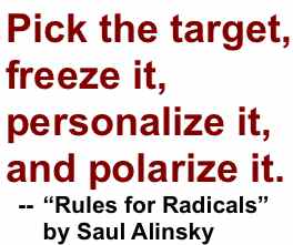 Alinsky's Rule 13